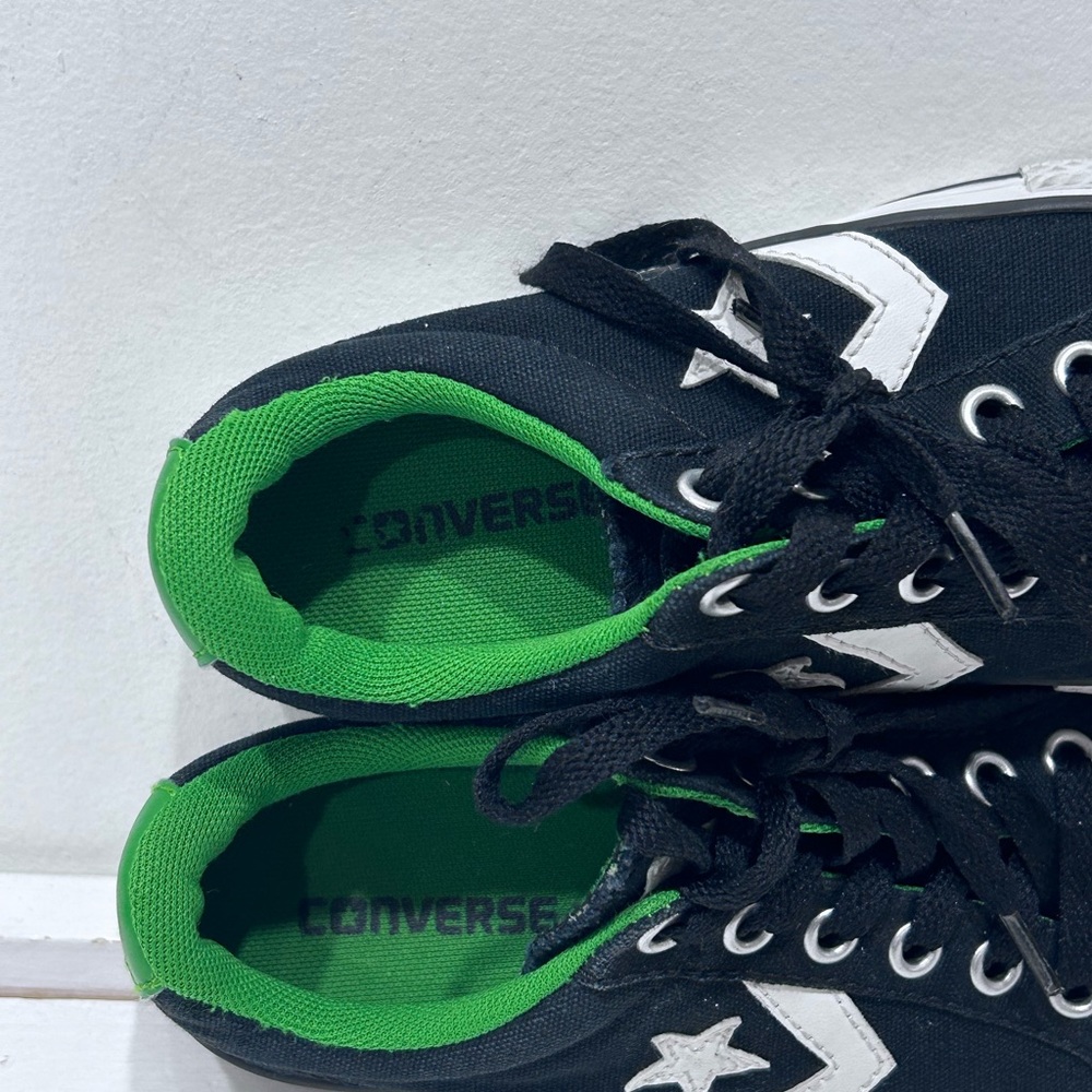 Converse Star Player‎ EV Ox Kids Sneakers Black Green Size 13 Youth Low Top - Picture 4 of 9